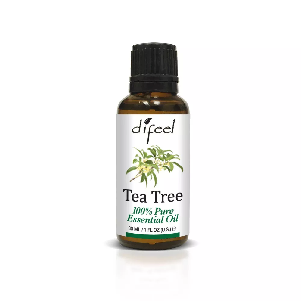 Difeel Essential Tea Tree 100% Pure Essentian Oils, 1 oz
